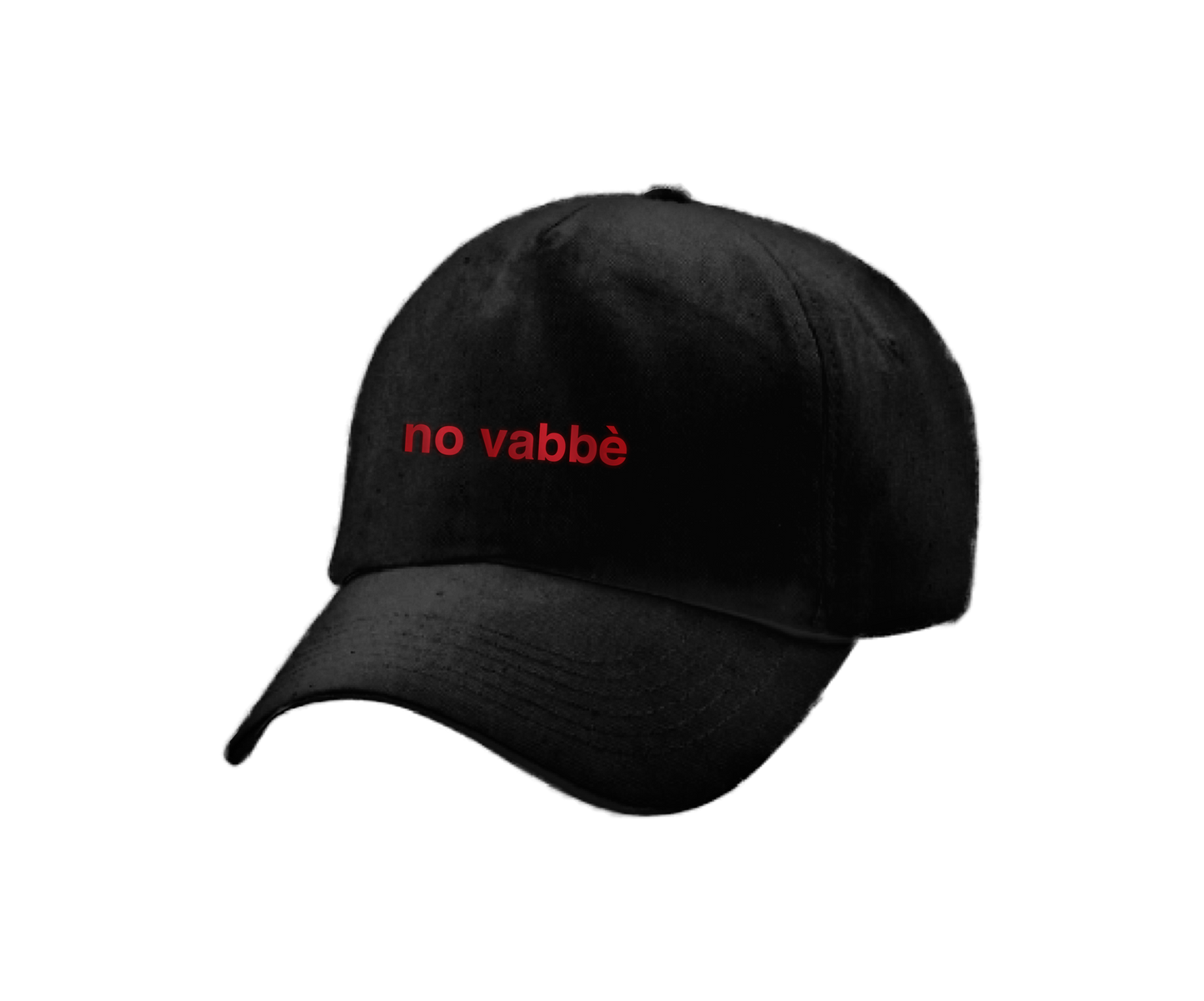 ROSE VILLAIN CAP "NO VABBE'" BLACK