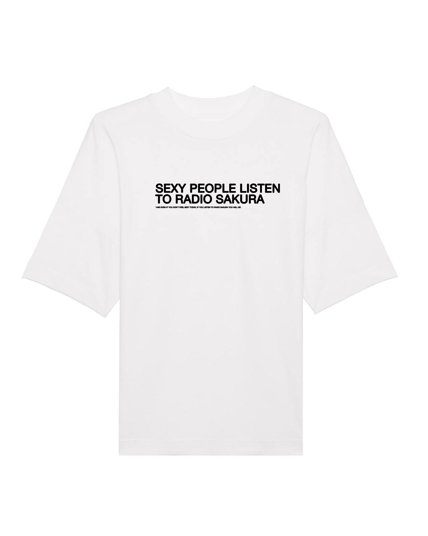 ROSE VILLAIN T-SHIRT "SEXY PEOPLE RADIO SAKURA" WHITE