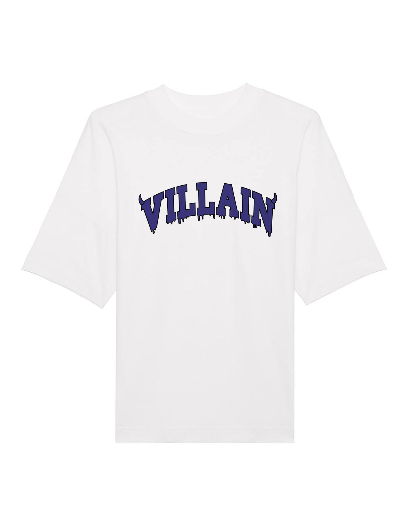 ROSE VILLAIN T-SHIRT "VILLAIN" WHITE