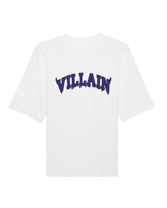 ROSE VILLAIN T-SHIRT "VILLAIN" WHITE