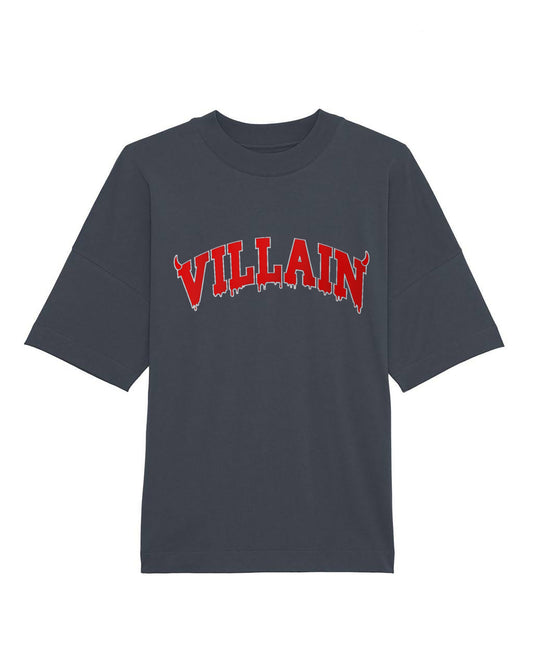 ROSE VILLAIN T-SHIRT "VILLAIN" BLACK